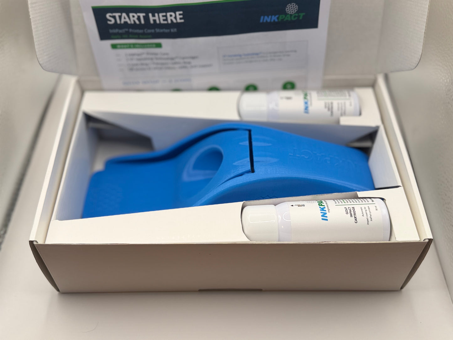 InkPact Starter Kit – Golf Impact Printer + 2 VT Sprays